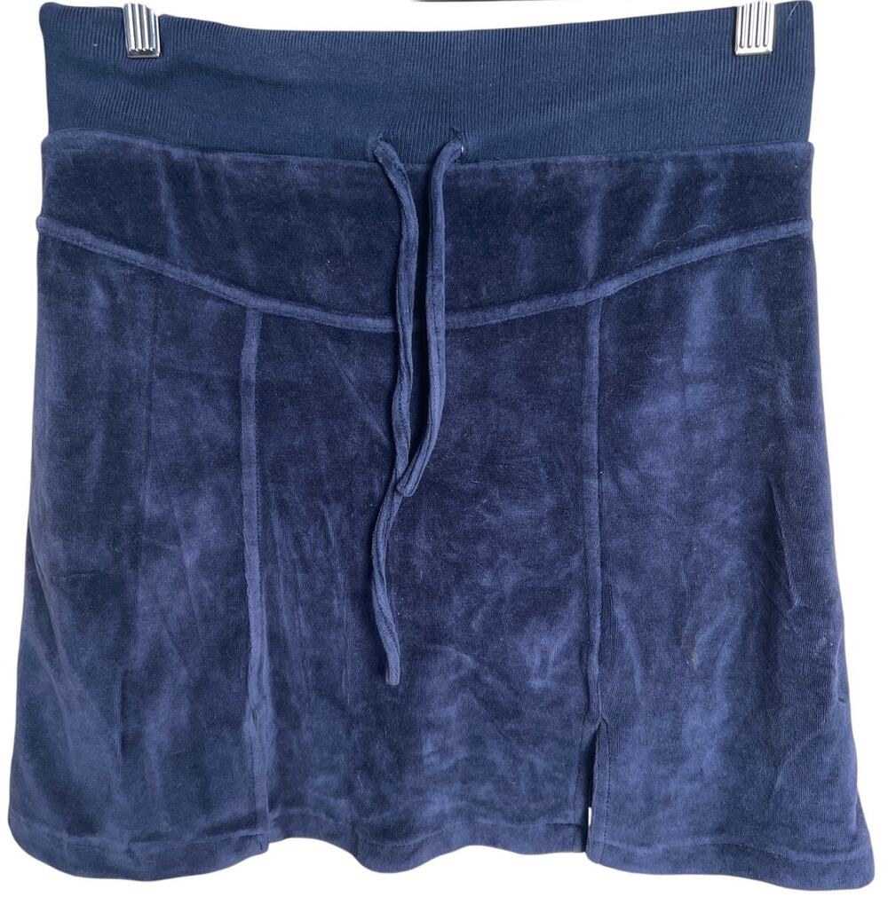 JilL Start Jeans Size 2 Velvet Navy Blue Skirt